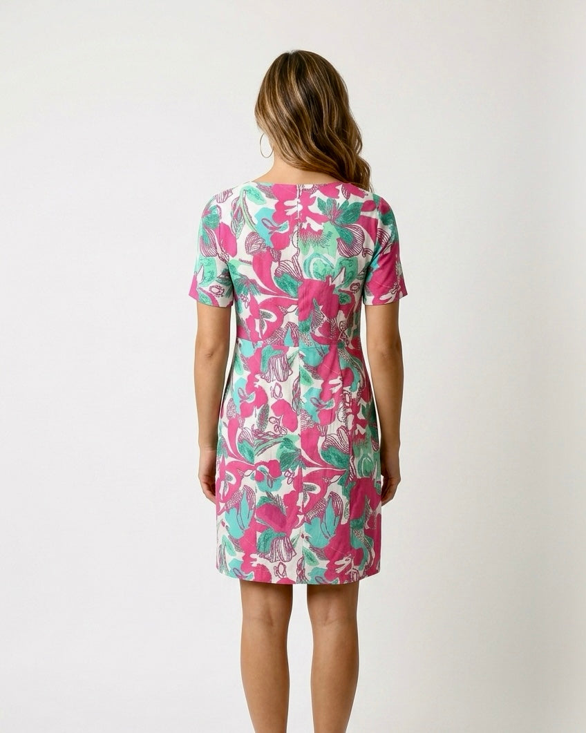 Elegantes pinkes Kleid von Fox's UKIDO, mit verspieltem Design und angenehmer Passform, für stilvolle Anlässe.