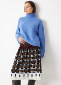 Fox's Strickpullover DEROLY in Blau, Rückansicht, Boutique Pepita Hamburg