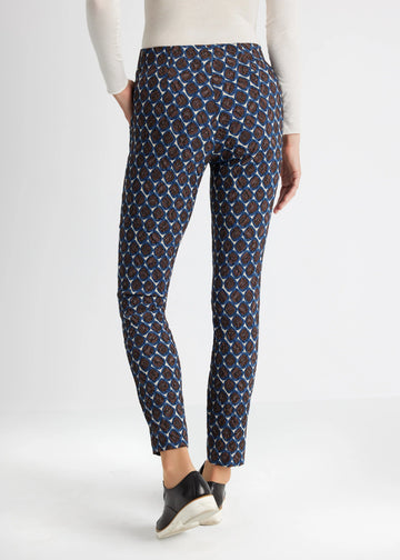 Fox's Schmale Hose ENESTRA in Braun aus Viskose-Mix mit Gummibund, Boutique Pepita Hamburg