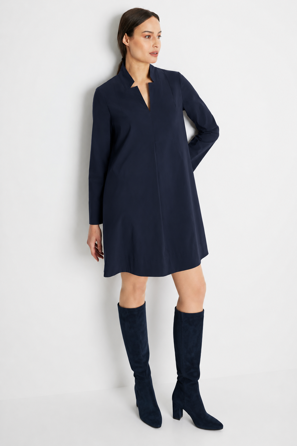 Fox's Kleid JAIZA Marineblau in A-Linie – Model