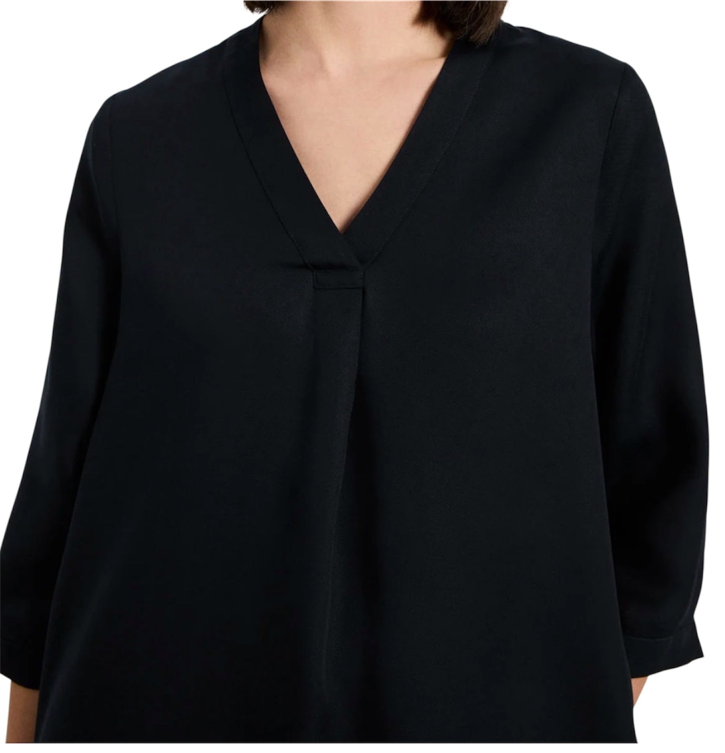 LANIUS Kleid mit V-Ausschnitt aus TENCEL™