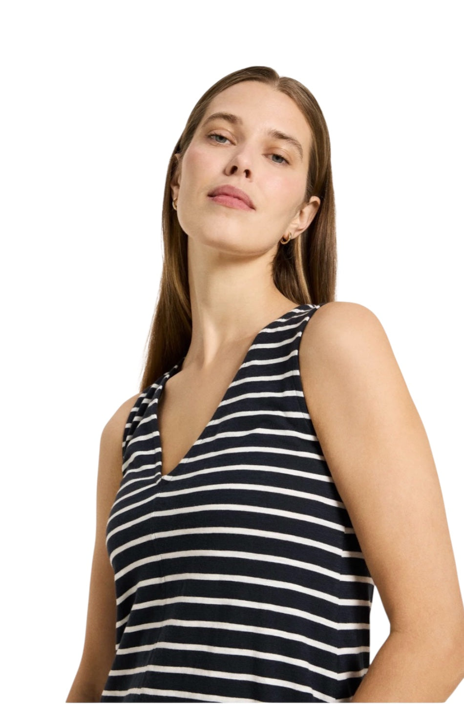 LANIUS Maxikleid Ärmellos (GOTS)