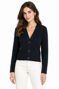 Lanius Strickjacke aus 100 % Bio-Baumwolle, gestrickter Cardigan mit Knöpfen, nachhaltige Mode in natürlicher Optik