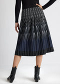 Fox's Rock LONGERO-W in Schwarz, Detailansicht Jacquard-Stoff, Boutique Pepita Hamburg