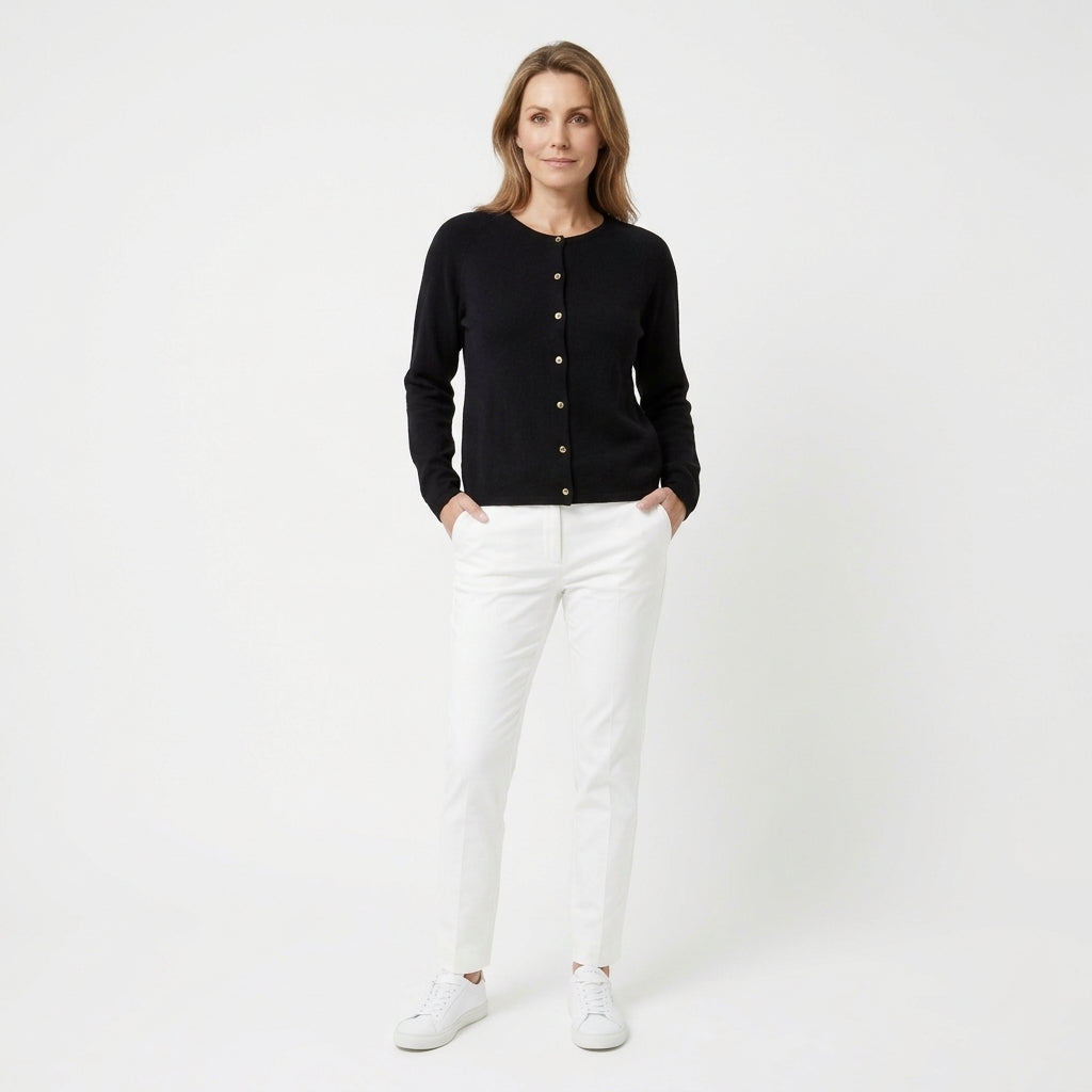 BTF-CPH Strickjacke aus Kaschmir-Merino-Mischung in Schwarz für Damen
