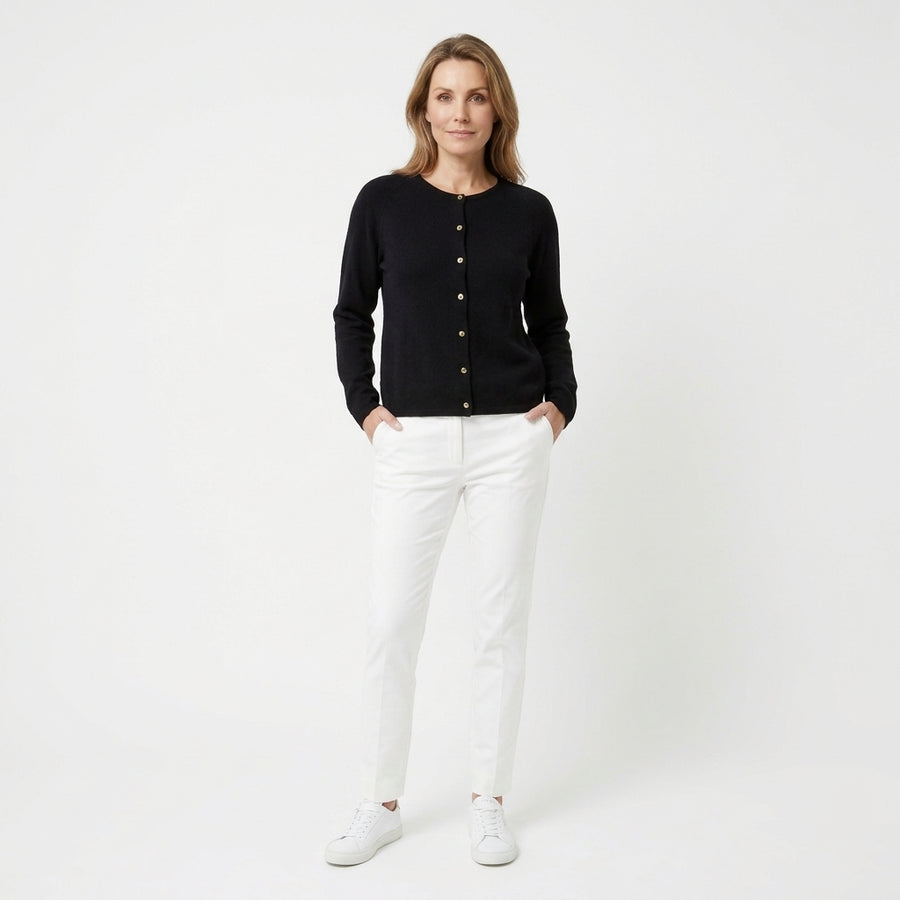 BTF-CPH Strickjacke aus Kaschmir-Merino-Mischung in Schwarz für Damen