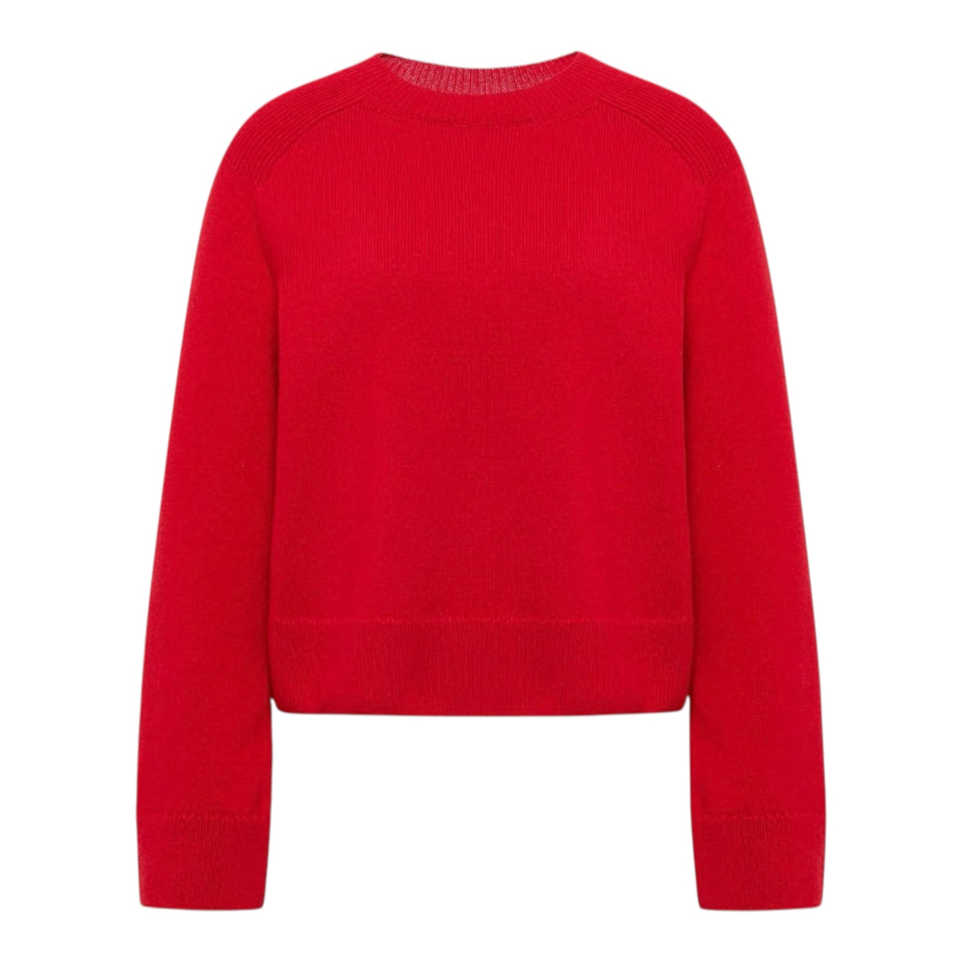Cropped Pullover Bio-Schurwolle Bio-Baumwolle GOTS LANIUS – Produktfoto ohne Model