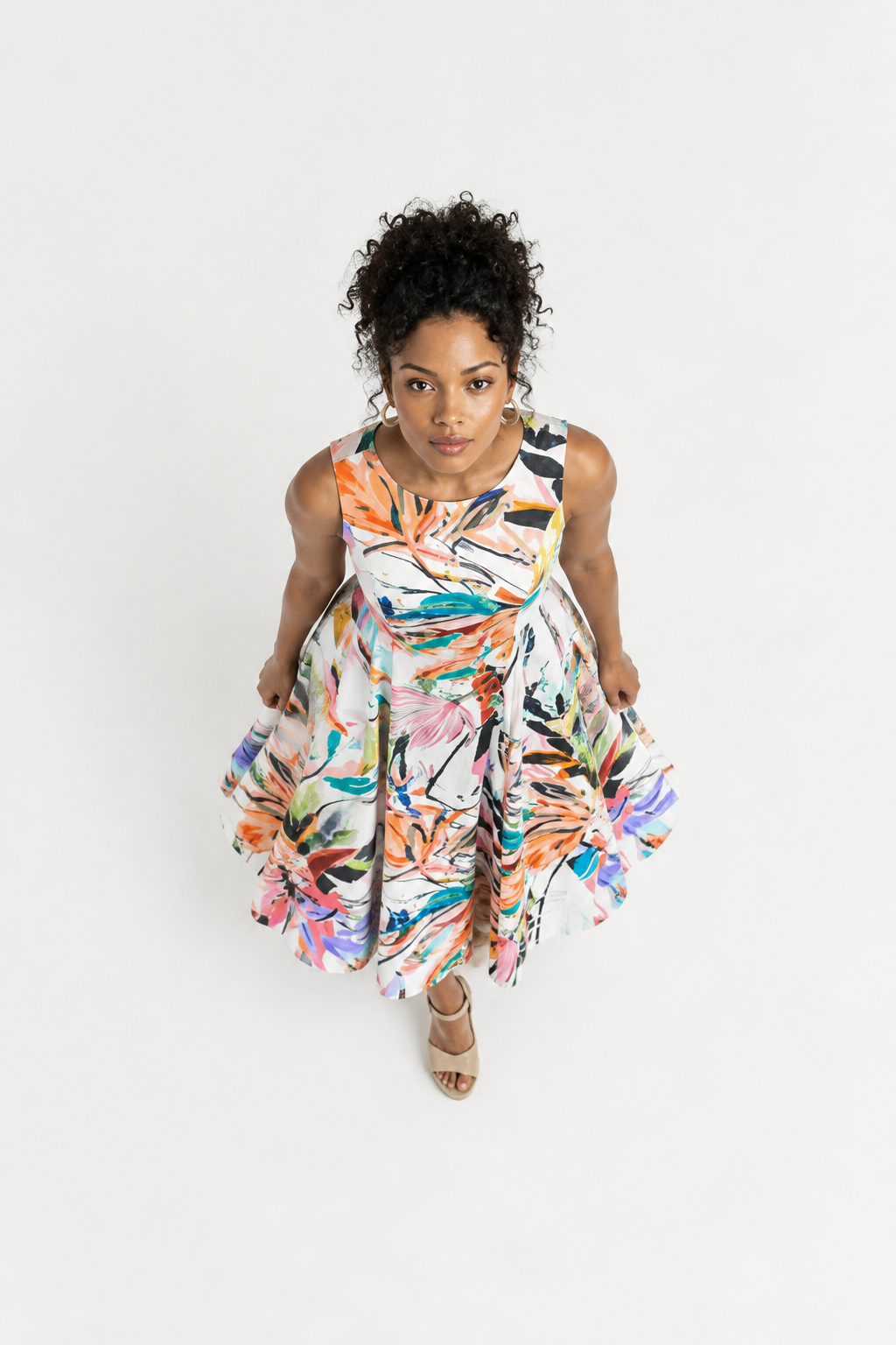 Fox's Kleid DEMONA - langes Sommerkleid mit Eingrifftaschen, Ansicht 2