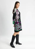 Fox's Kleid REBICA mit Rundhalsausschnitt und Langarm