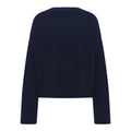 LANIUS Oversized Rundhalspullover GOTS Rueckansicht