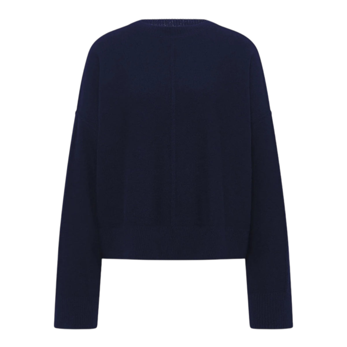 LANIUS Oversized Rundhalspullover GOTS Rueckansicht