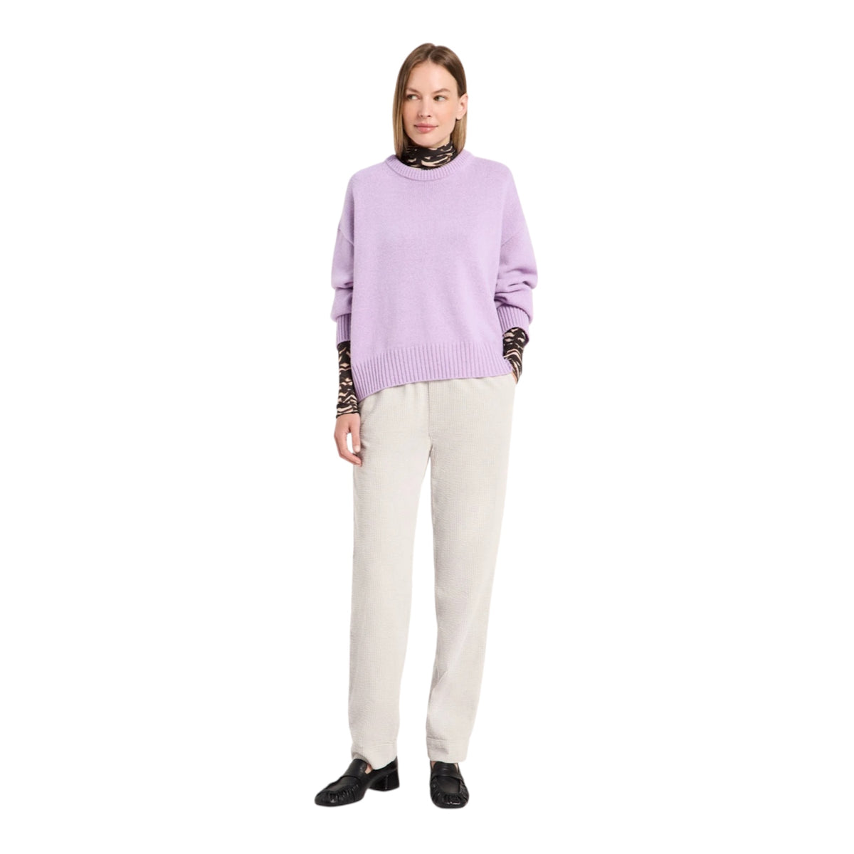 LANIUS Rundhalspullover aus Merinowolle und Kaschmir - Damenpullover von Boutique Pepita