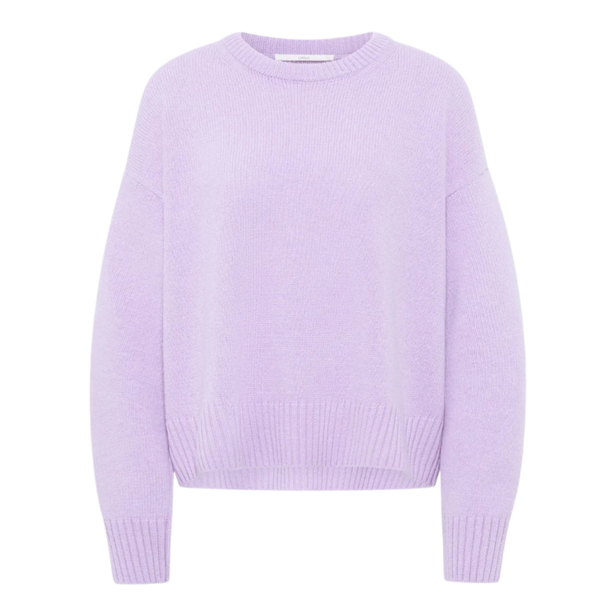 LANIUS Rundhalspullover Merino Kaschmir im Ganzkoerper-Look