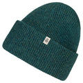 ROECKL Manhattan Mütze aus feiner RWS-Merinowolle in Grün, seitliche Ansicht, weiche Strickmütze für Damen