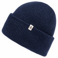 ROECKL Manhattan Mütze aus feiner RWS-Merinowolle, navy-blau, Seitenansicht, warme Strickmütze für kalte Tage